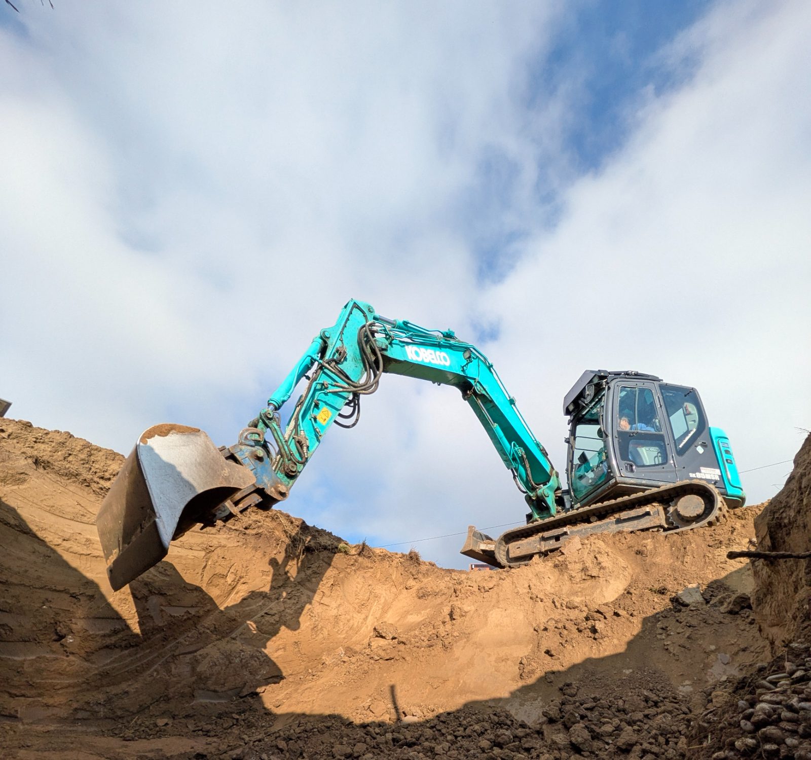 Bagger im Einsatz